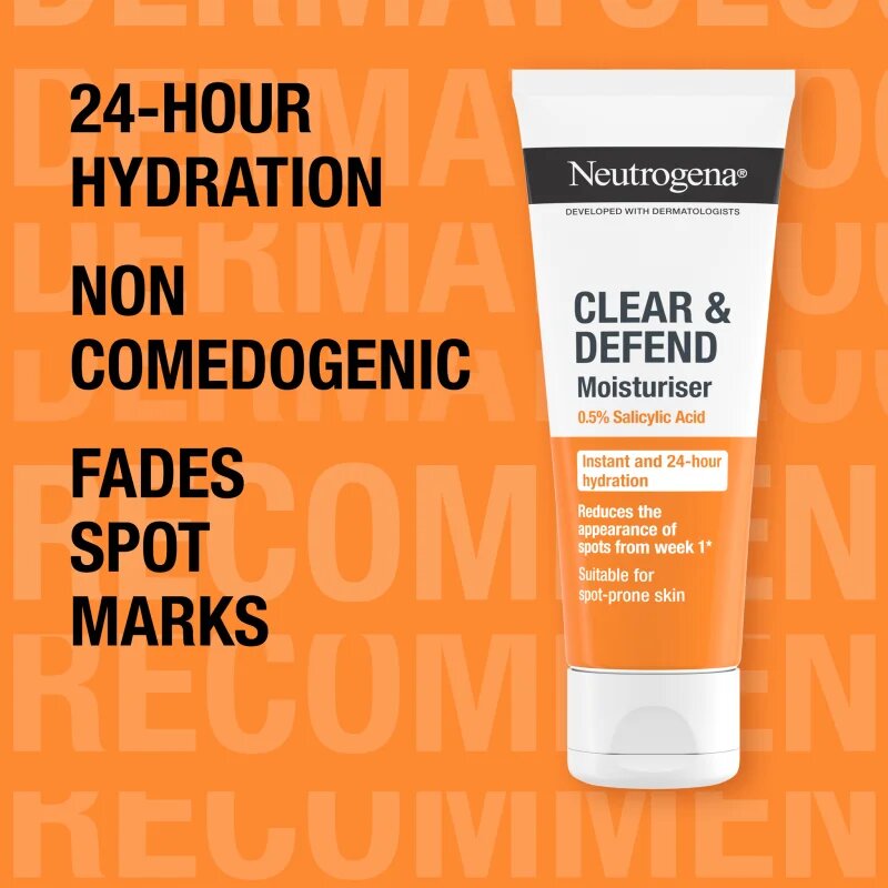Neutrogena Clear & Defend 0.5% Salicylic Acid hydratační krém bez obsahu oleje 50 ml