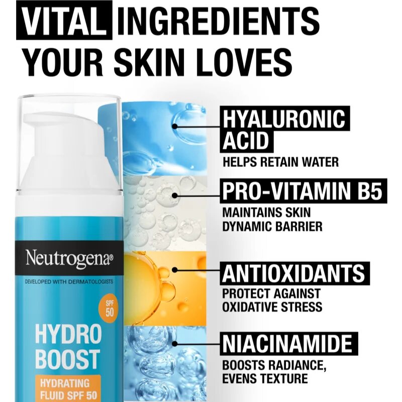 Neutrogena Hydro Boost® lehký hydratační fluid SPF 50 50 ml