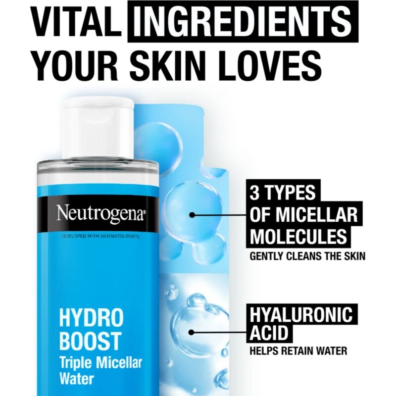 Neutrogena Hydro Boost® micelární voda 3v1 400 ml