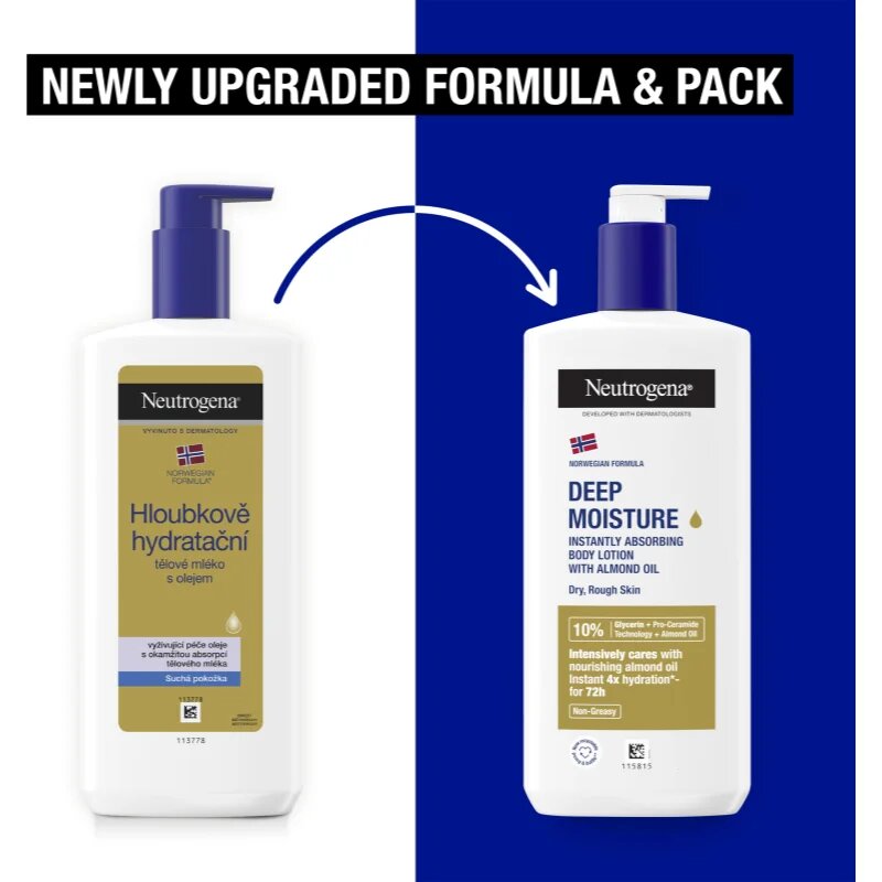 Neutrogena Norská receptura® Deep Moisture hloubkově hydratační krém s olejem 400 ml