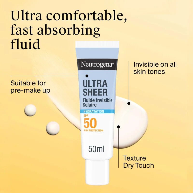 Neutrogena Ultra Sheer Hydratation ultra lehký fluid SPF 50 50 ml