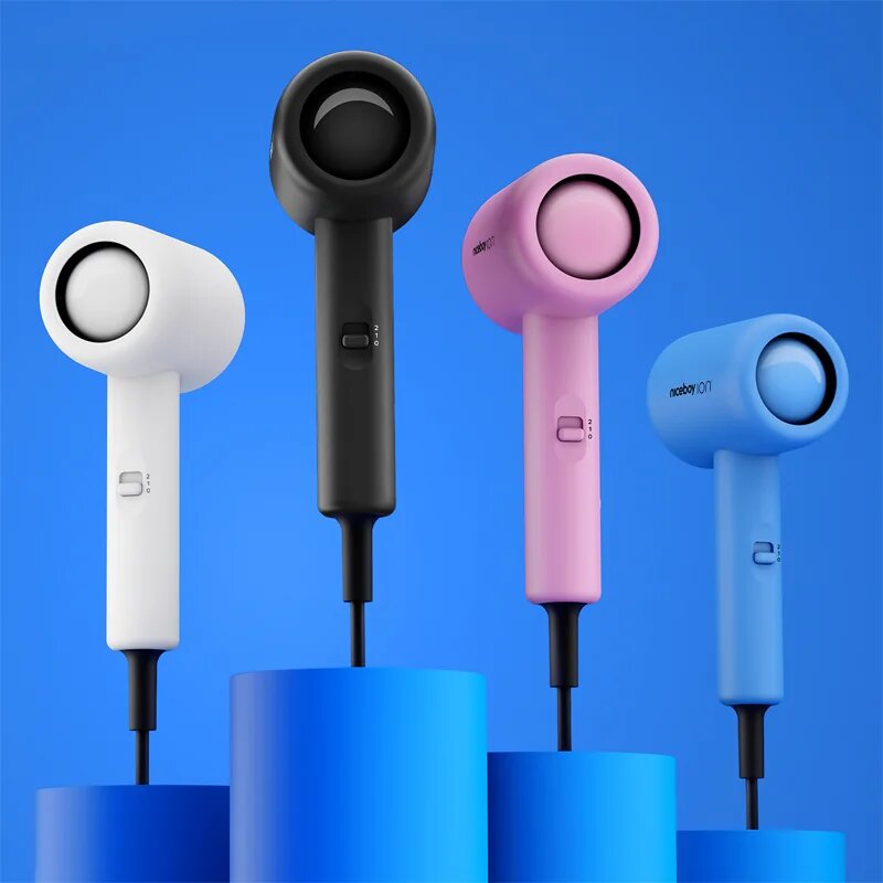 Niceboy ION AirSonic Pop fén na vlasy Onyx 1 ks