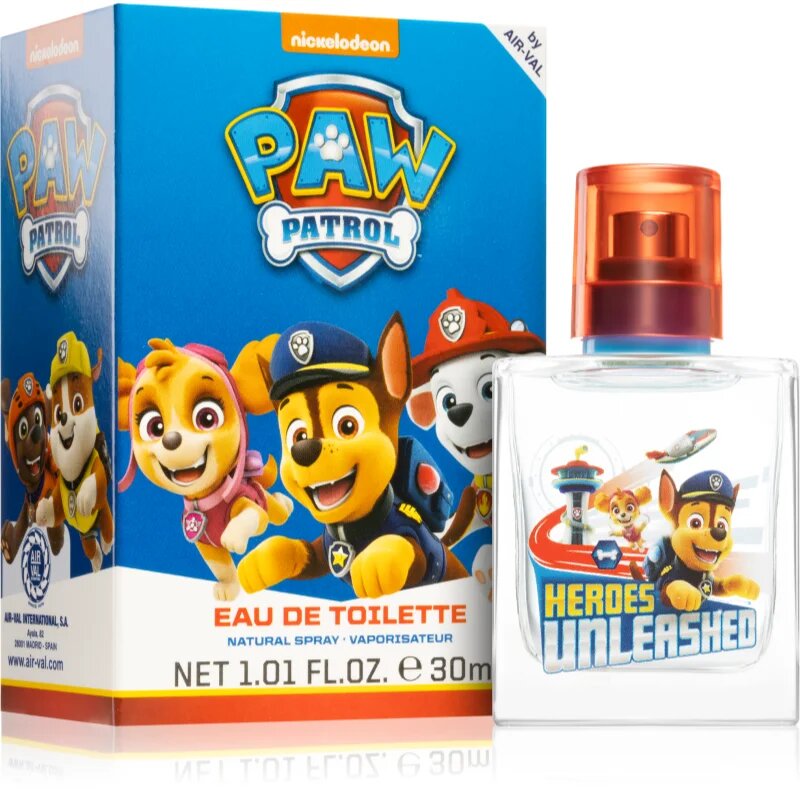 Nickelodeon Paw Patrol Eau de Toilette toaletní voda pro děti 3+ 30 ml