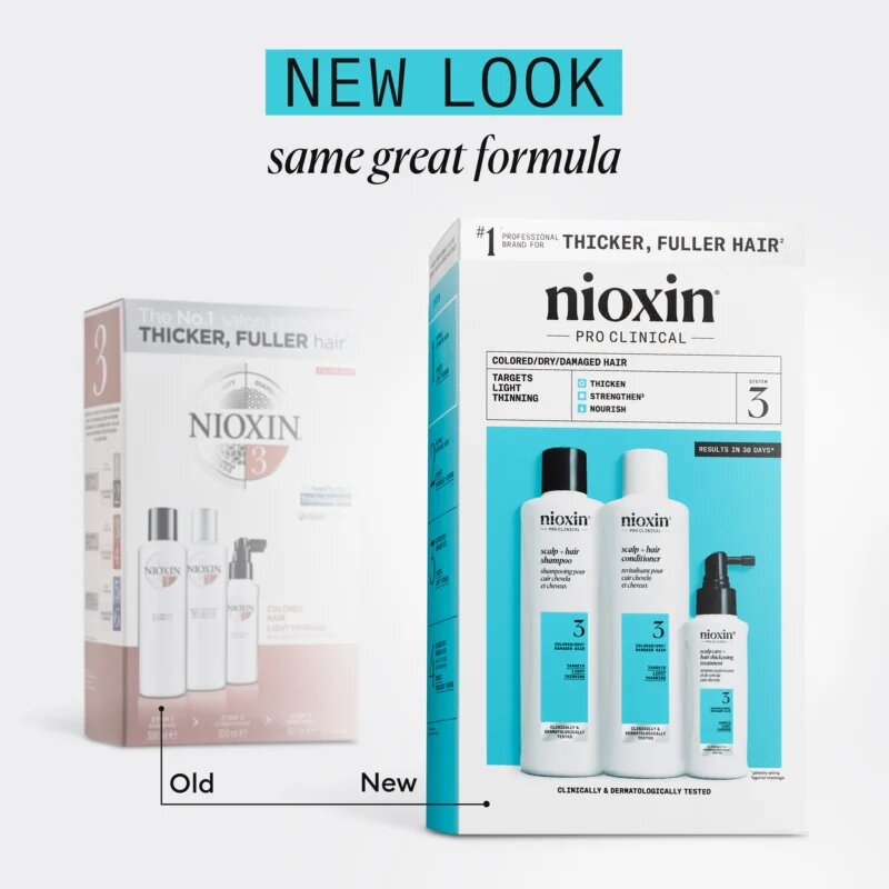 Nioxin System 3 dárková sada pro barvené vlasy 3 ks