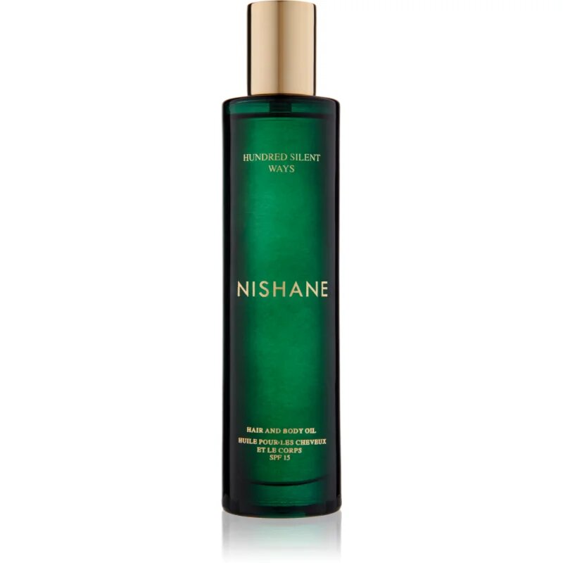 Nishane Hundred Silent Ways parfémovaný olej na vlasy a tělo SPF 15 100 ml