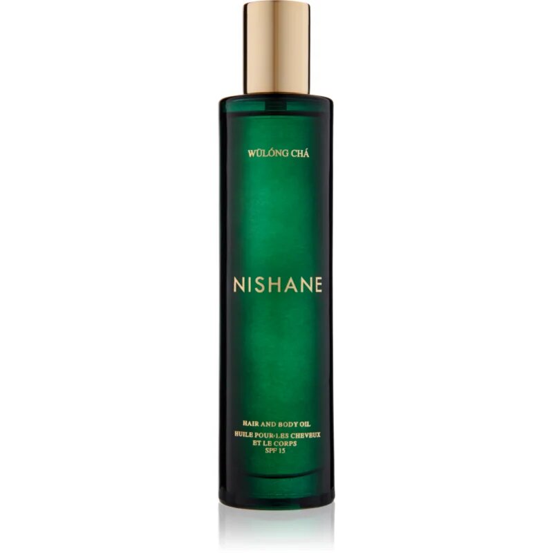 Nishane Wulong Cha parfémovaný olej na vlasy a tělo SPF 15 100 ml