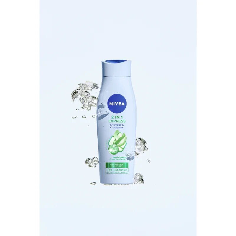 Nivea 2in1 Care Express Protect & Moisture pečující šampon s kondicionérem 2 v 1 250 ml