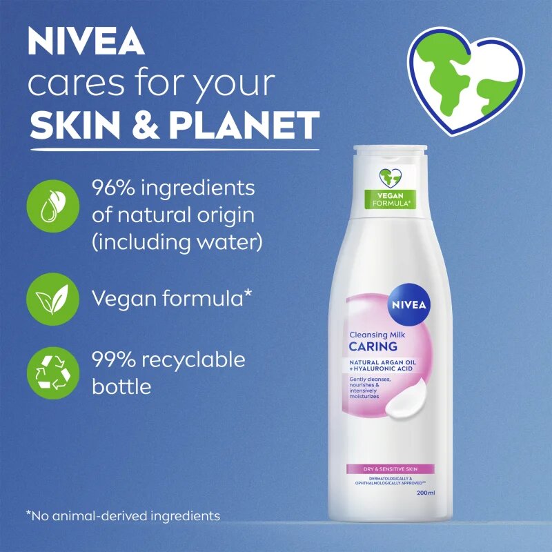 Nivea Almond Oil čisticí mléko s mandlovým olejem 200 ml