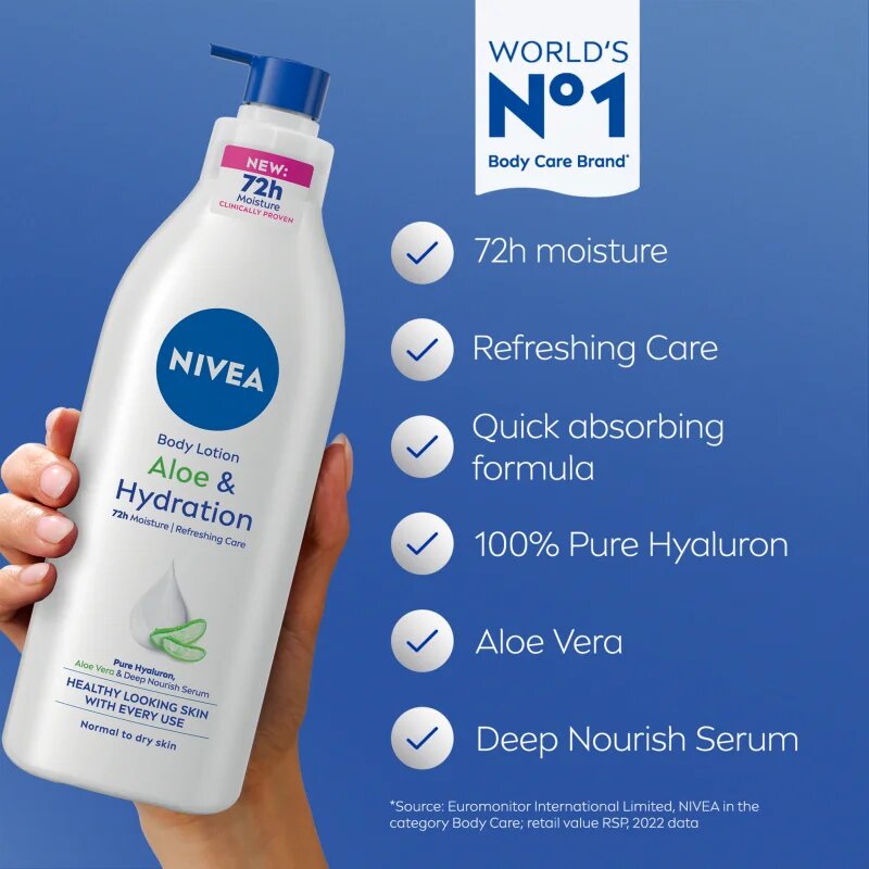 Nivea Aloe & Hydration hydratační tělové mléko s aloe vera 625 ml