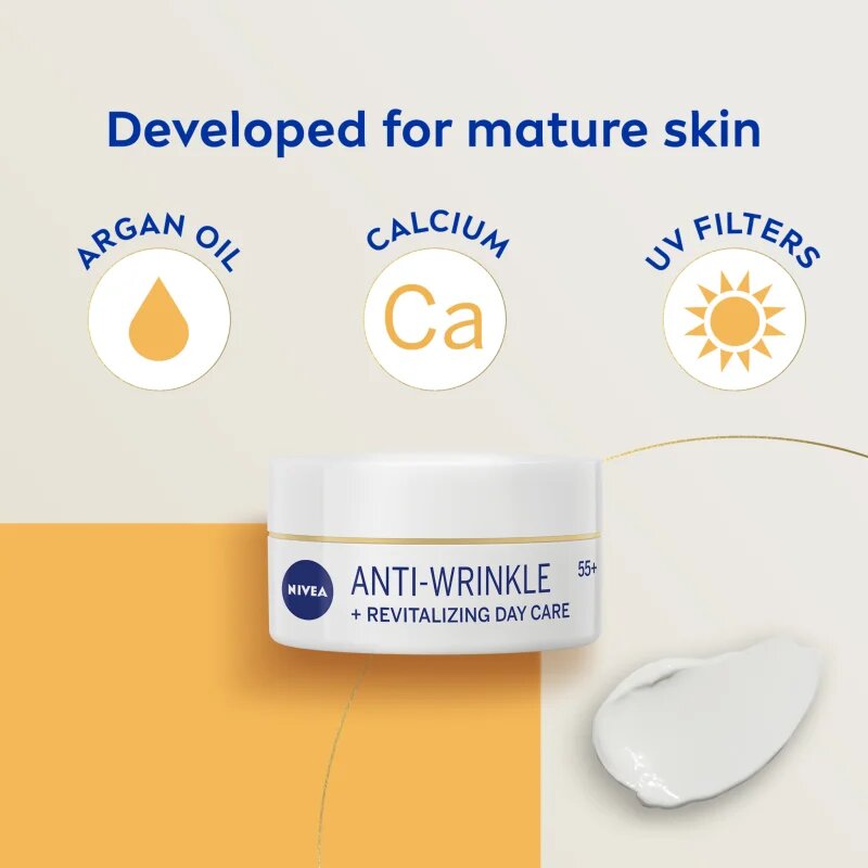 Nivea Anti-Wrinkle Revitalizing výhodné balení proti vráskám 55+