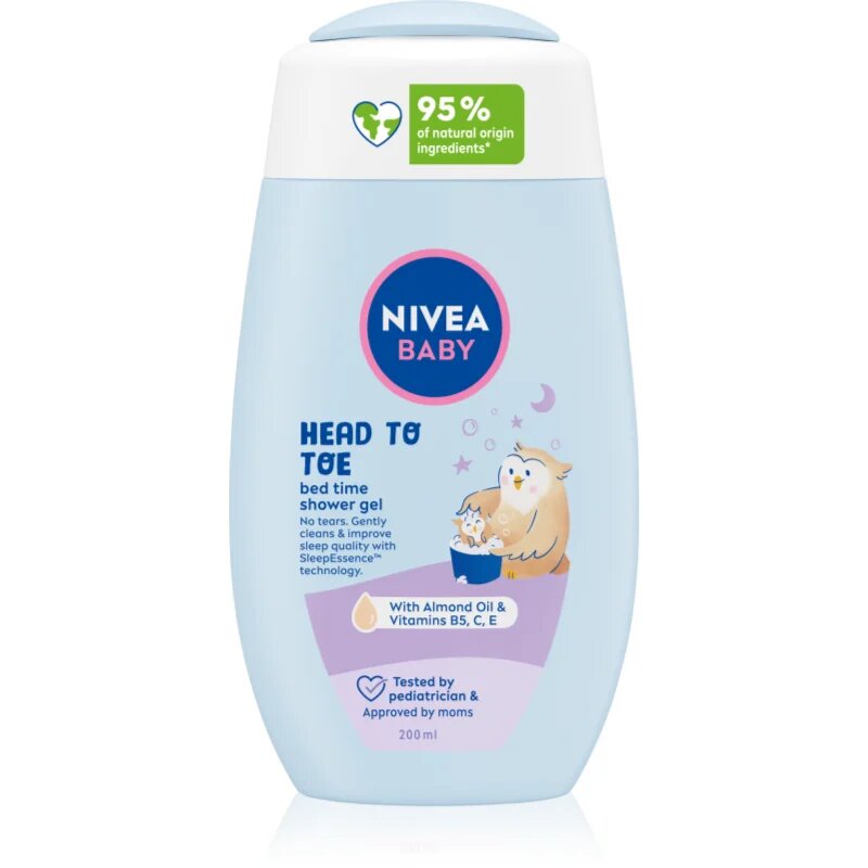 Nivea BABY Bed Time sprchový gel na tělo a vlasy 200 ml