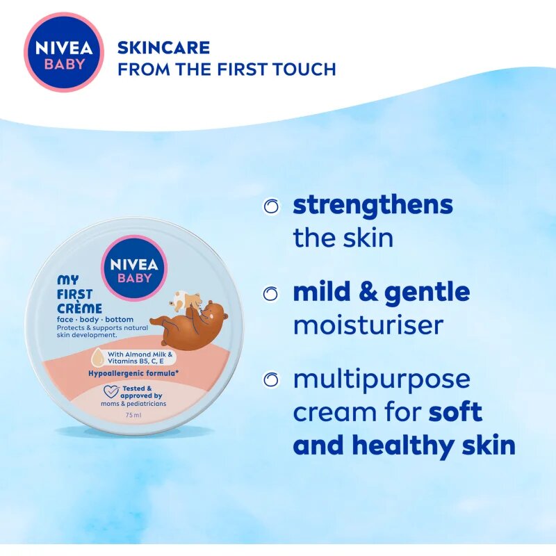 Nivea BABY multifunkční krém na obličej a tělo 75 ml
