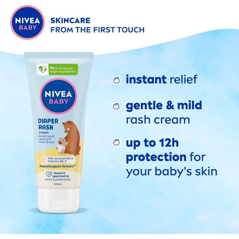 Nivea BABY ochranný krém na každodenní péči o zadeček 100 ml