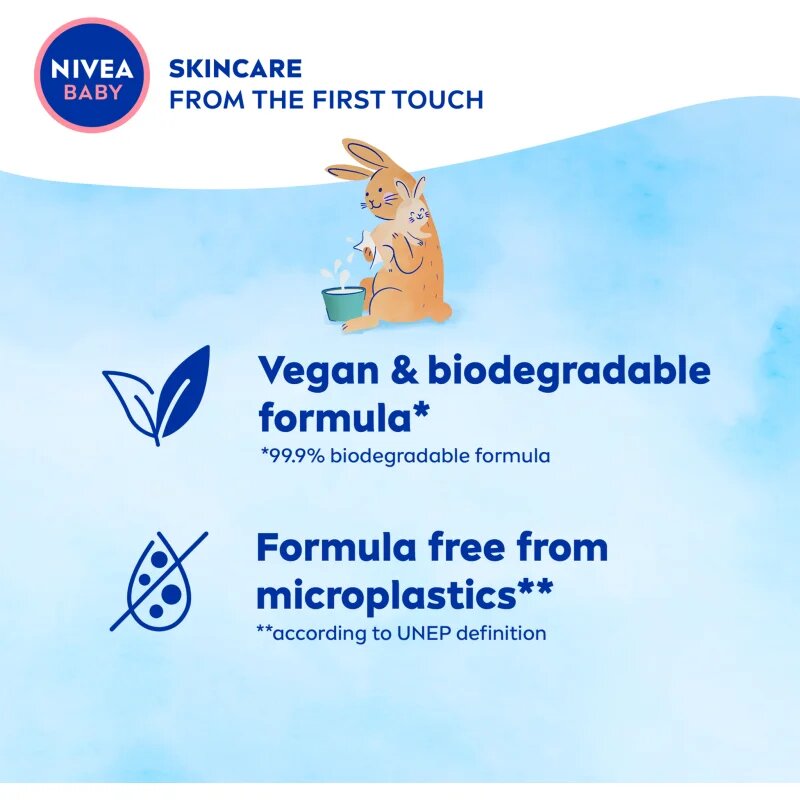 Nivea BABY Pure Water osvěžující vlhčené ubrousky 57 ks