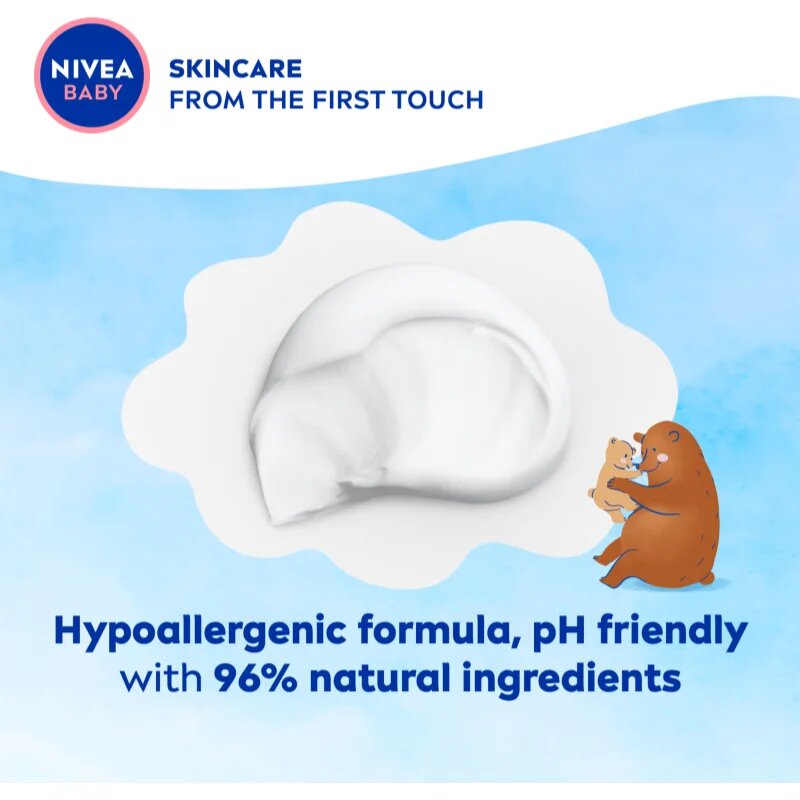 Nivea BABY Soft hydratační krém na obličej a tělo 200 ml