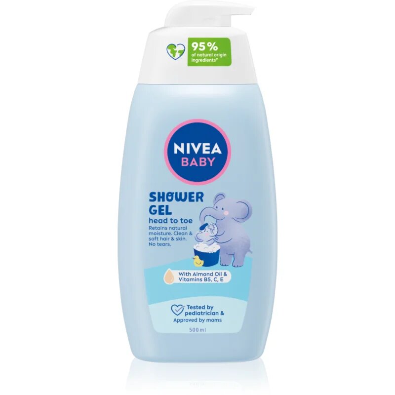Nivea BABY sprchový gel na tělo a vlasy 500 ml
