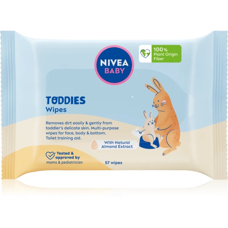 Nivea BABY Toddies vlhčené ubrousky pro děti 57 ks