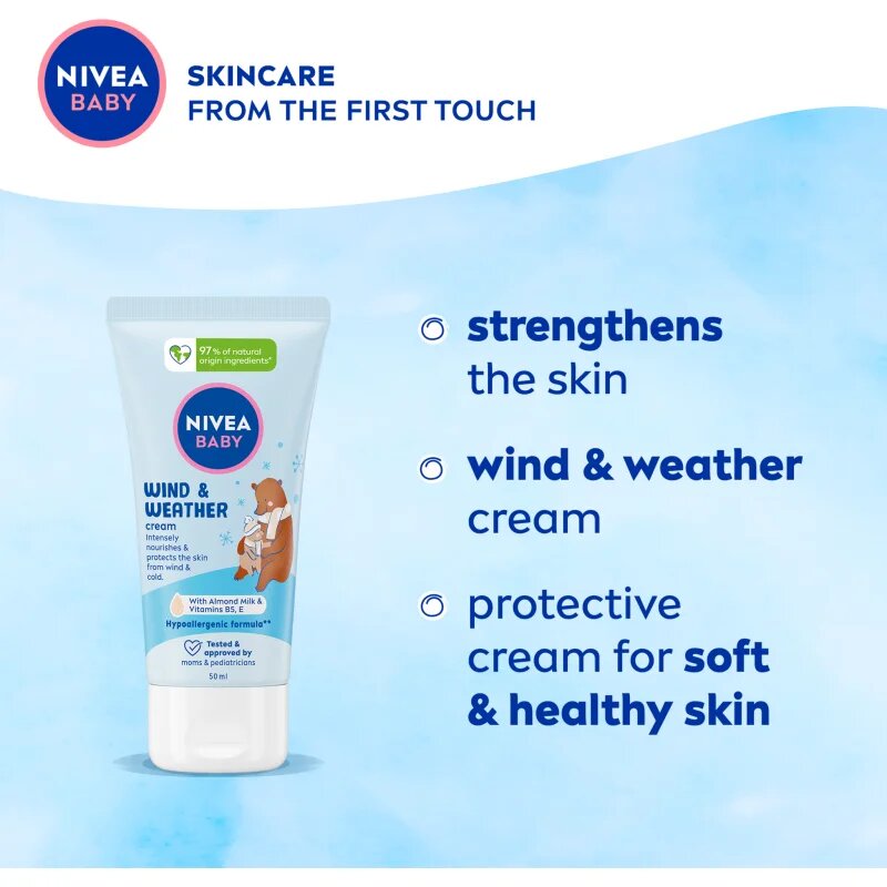 Nivea BABY Wind & Weather ochranný krém proti chladu a větru 50 ml