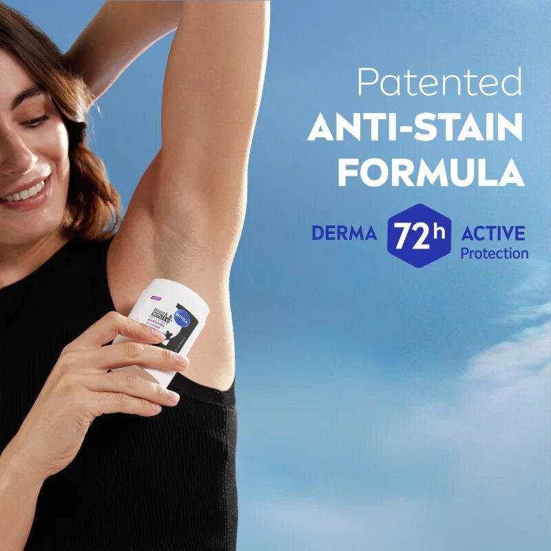 Nivea Black & White Authentic tuhý antiperspirant 72h 50 ml