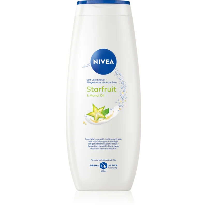 Nivea Care Shower Star Fruit & Monoi Oil hydratační sprchový gel 500 ml