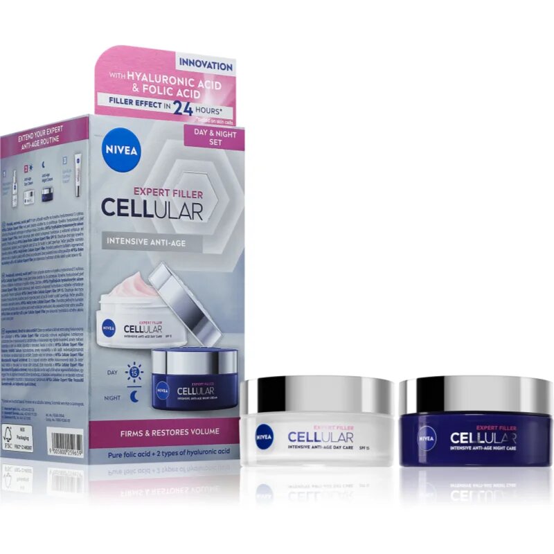 Nivea Cellular Expert Filler výhodné balení pro rozjasnění a vyhlazení pleti