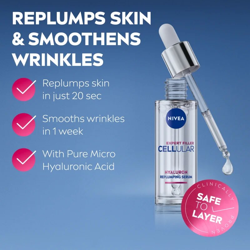 Nivea Cellular Expert Filler vyplňující sérum s kyselinou hyaluronovou 30 ml