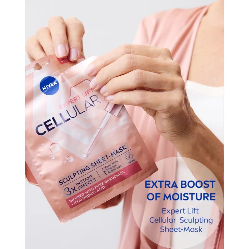 Nivea Cellular Expert Lift plátýnková maska vyplňující vrásky 1 ks