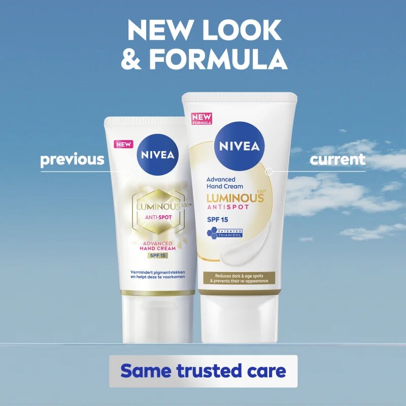 Nivea Cellular Luminous 630 krém na ruce proti pigmentovým skvrnám SPF 15 50 ml