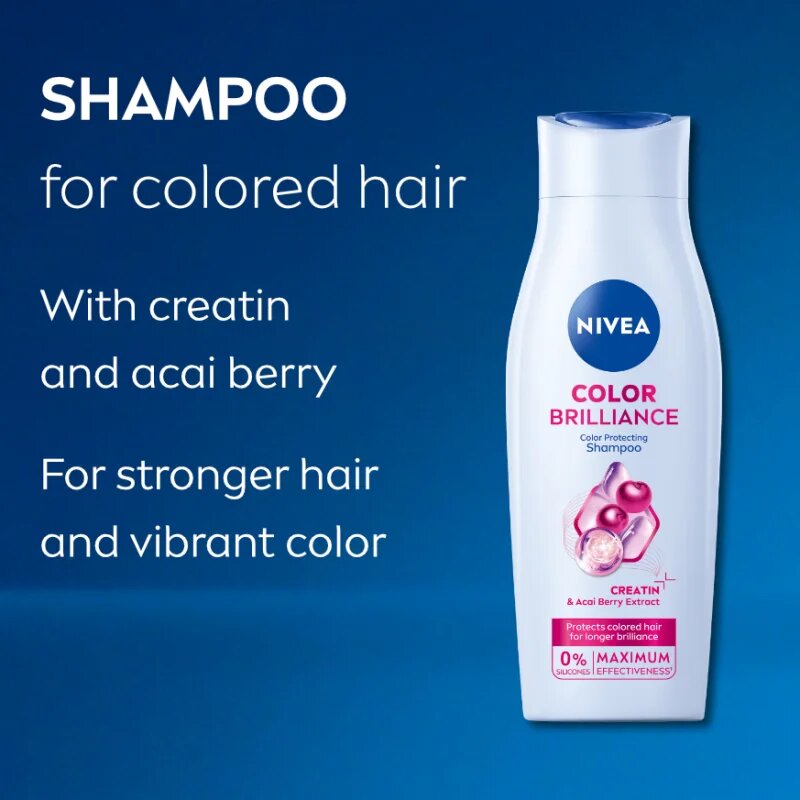 Nivea Color Brilliance pečující šampon pro barvené vlasy 400 ml