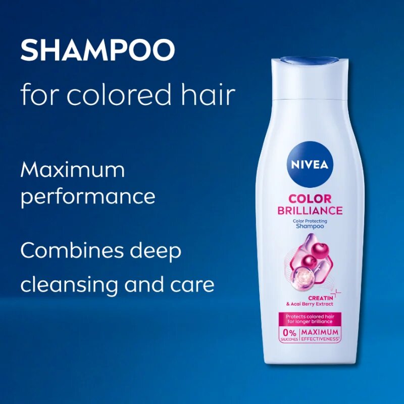 Nivea Color Brilliance pečující šampon pro barvené vlasy 400 ml