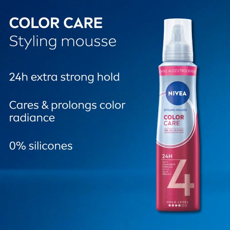 Nivea Color Panthenol & Vitamin B3 pěnové tužidlo 150 ml