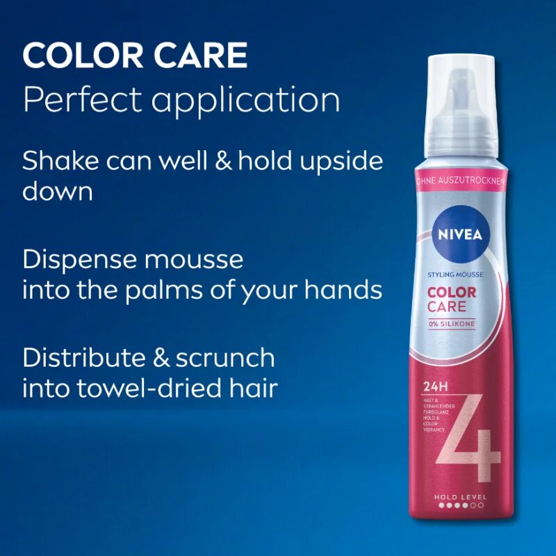Nivea Color Panthenol & Vitamin B3 pěnové tužidlo 150 ml