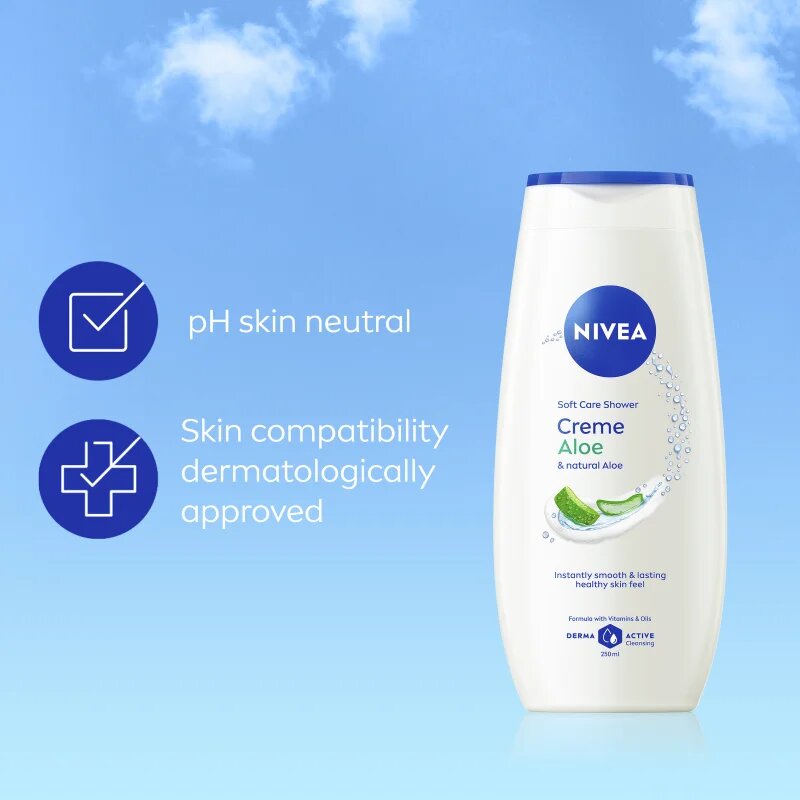 Nivea Creme Aloe pečující sprchový gel 250 ml
