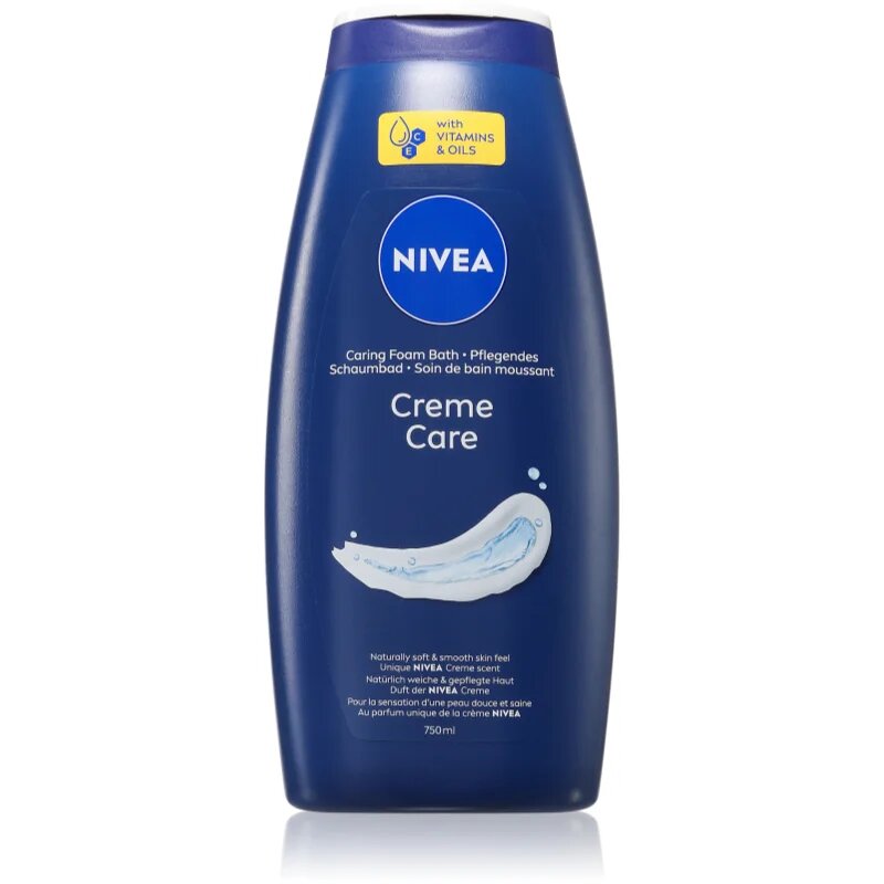 Nivea Creme Care krémová pěna do koupele 750 ml