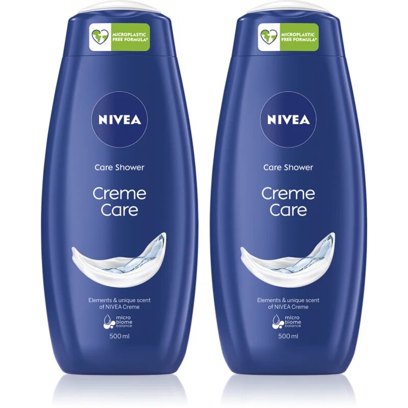 Nivea Creme Care krémový sprchový gel výhodné balení 2 x 500 ml