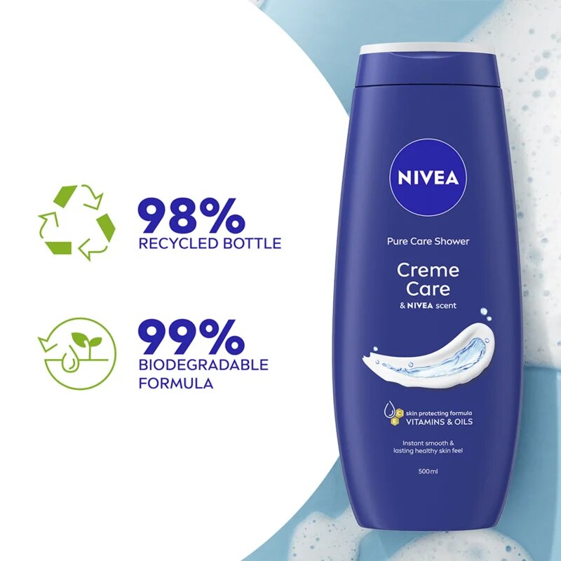 Nivea Creme Care krémový sprchový gel výhodné balení 2 x 500 ml