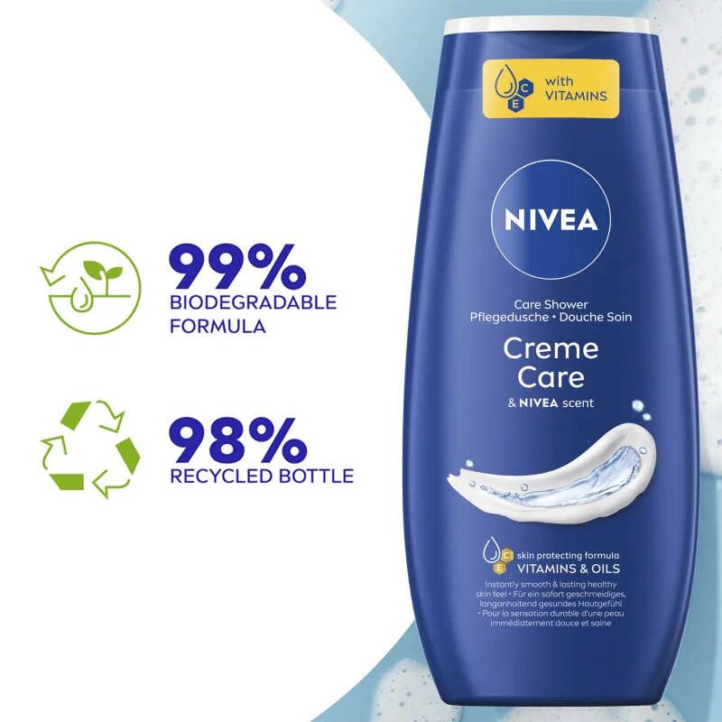Nivea Creme Care pečující sprchový gel výhodné balení
