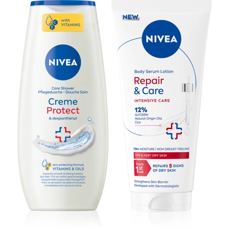Nivea Creme Protect sada pro suchou pokožku