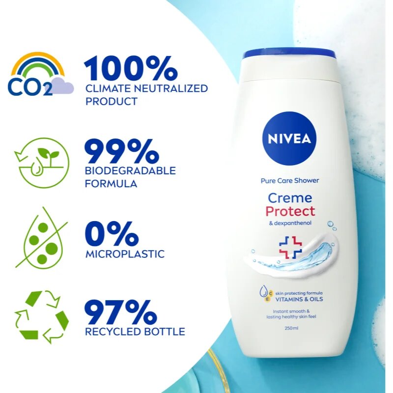 Nivea Creme Protect zklidňující sprchový gel 250 ml