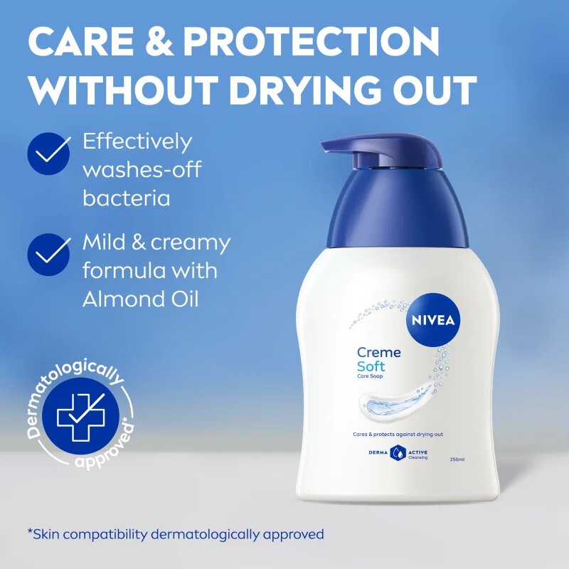Nivea Creme Soft krémové tekuté mýdlo 250 ml