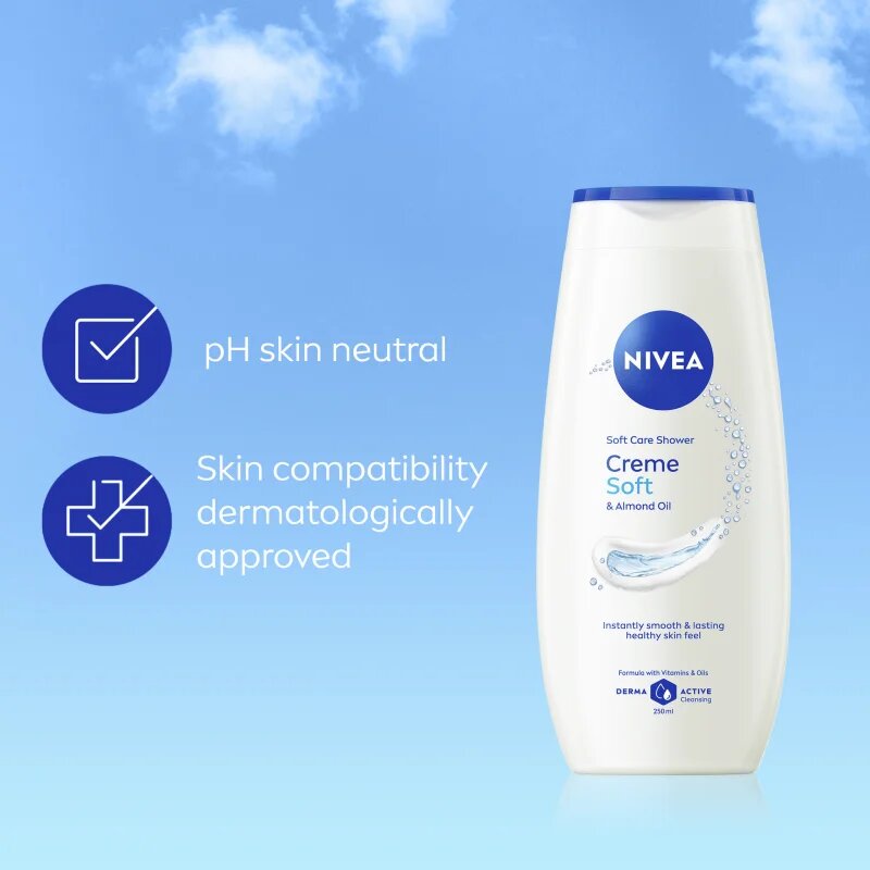 Nivea Creme Soft pečující sprchový gel 50 ml