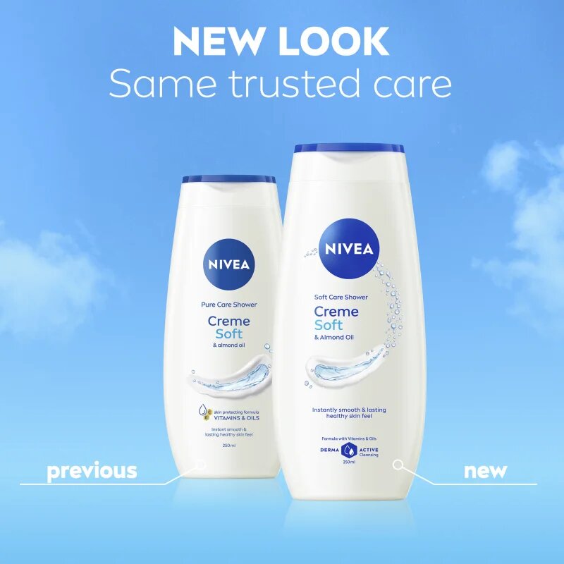 Nivea Creme Soft pečující sprchový gel 750 ml