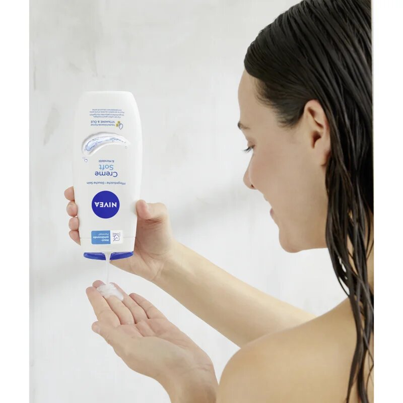 Nivea Creme Soft pečující sprchový gel výhodné balení 2 x 500 ml