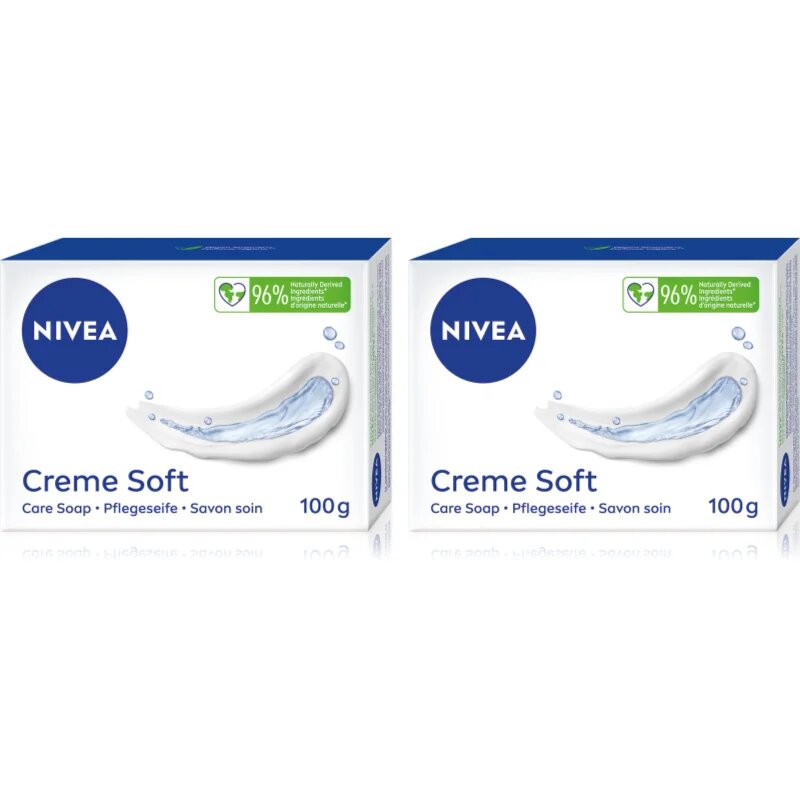 Nivea Creme Soft tuhé mýdlo výhodné balení
