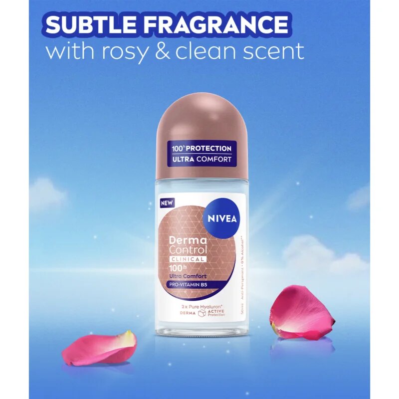 Nivea Derma Control Clinical Ultra Comfort kuličkový antiperspirant 50 ml