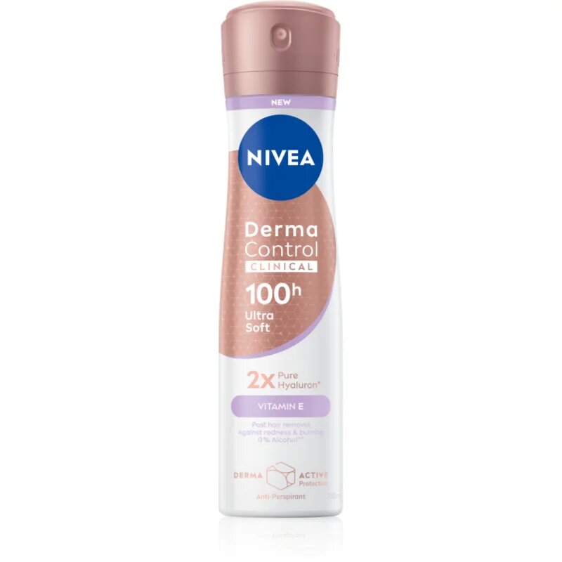 Nivea Derma Control Clinical Ultra Soft antiperspirant ve spreji 150 ml