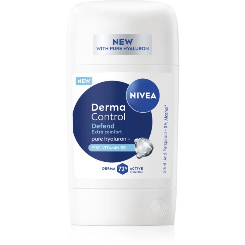 Nivea Derma Control Defend tuhý antiperspirant pro podrážděnou pokožku 50 ml