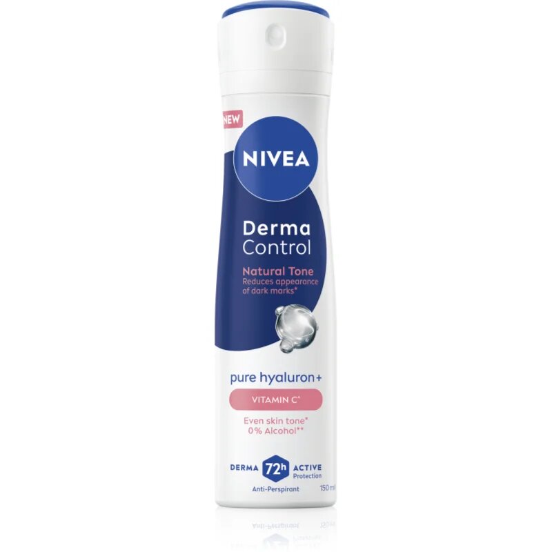 Nivea Derma Control Natural Tone antiperspirant ve spreji proti tmavým skvrnám 150 ml