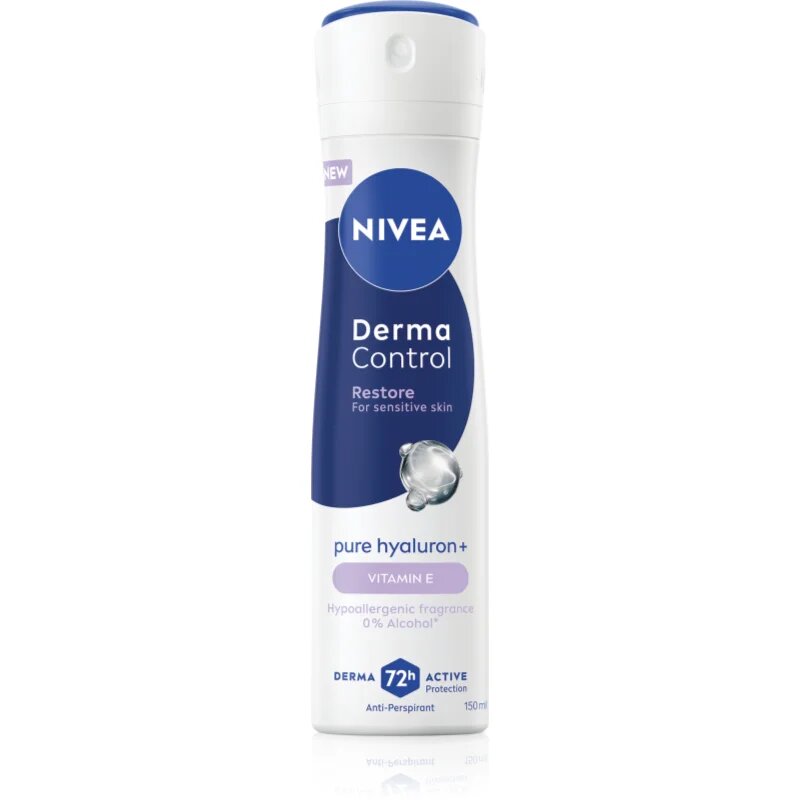 Nivea Derma Control Restore antiperspirant ve spreji pro citlivou pokožku 150 ml