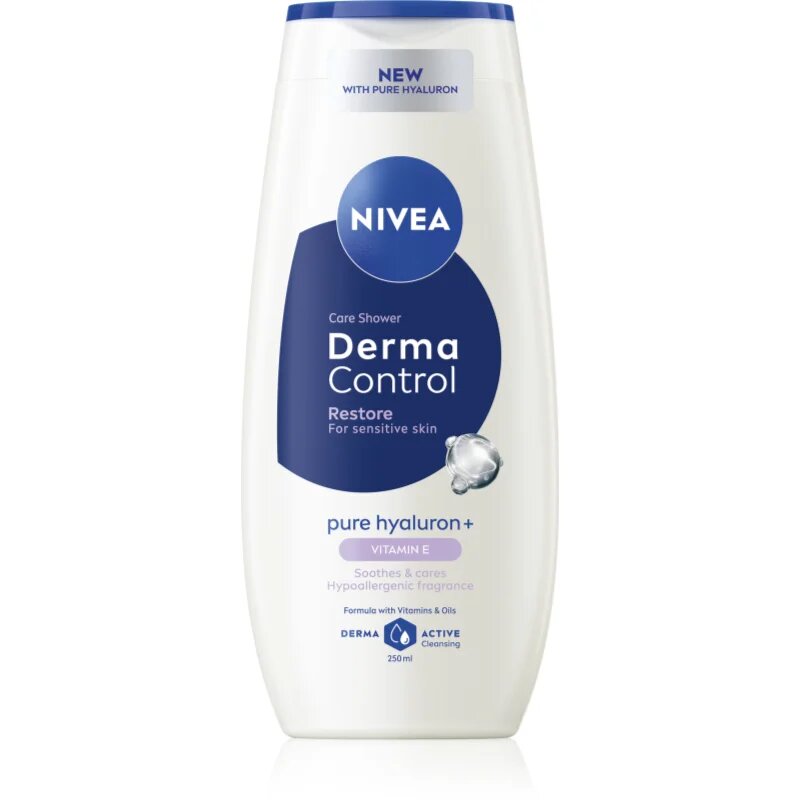 Nivea Derma Control Restore hydratační sprchový gel s kyselinou hyaluronovou 250 ml